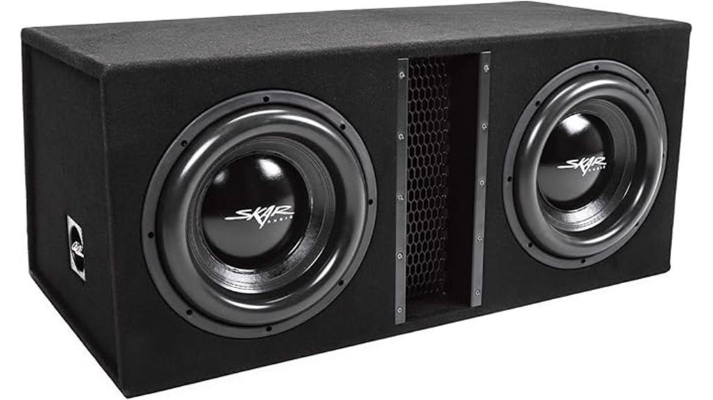 dual 12 inch 5000w subwoofer