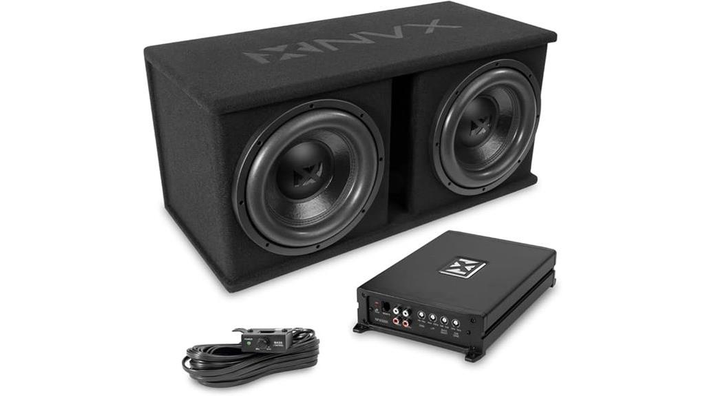 dual 12 inch subwoofer package