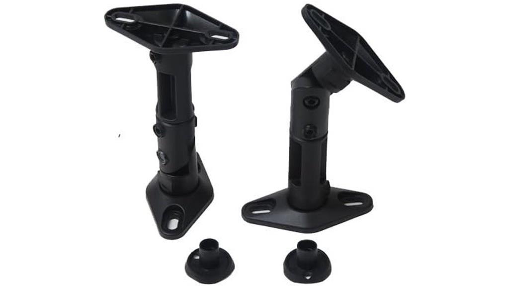 dual black satellite mounts