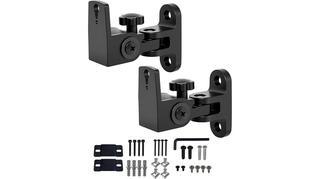 dual black speaker mounts
