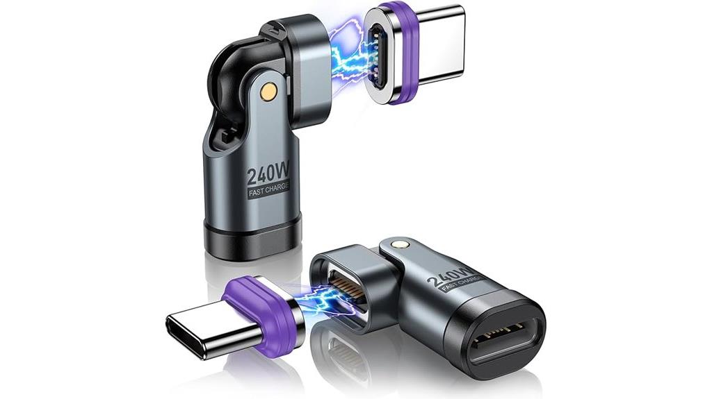 dual usb c magnetic chargers