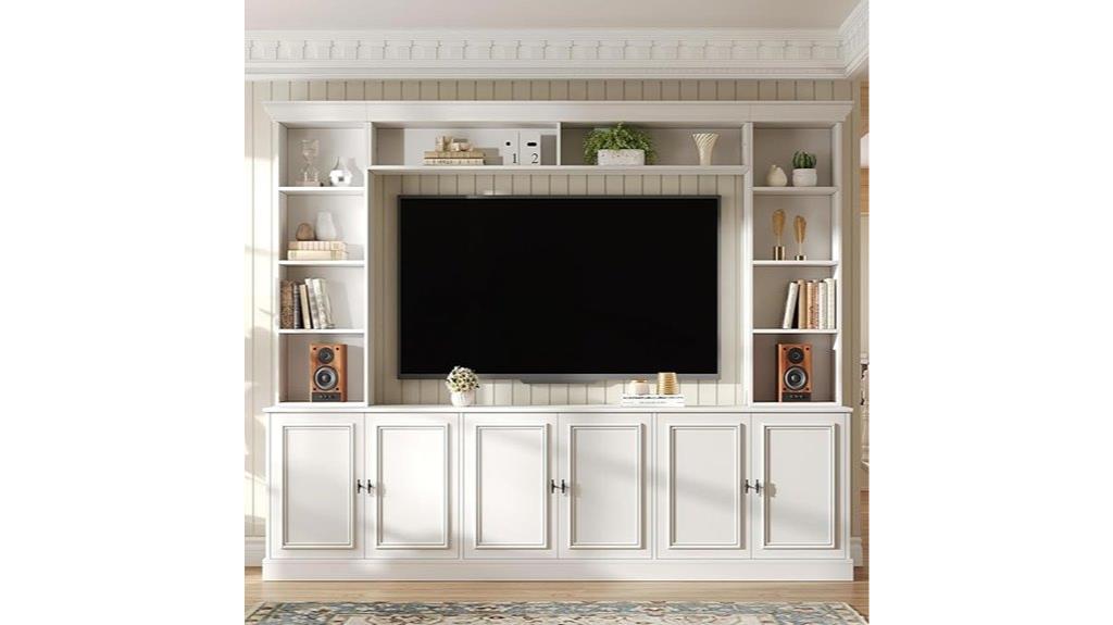 elegant four piece wall unit