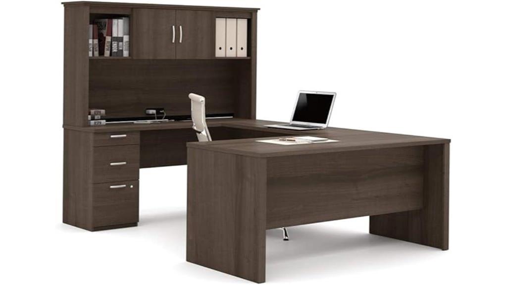 elegant walnut finish desk