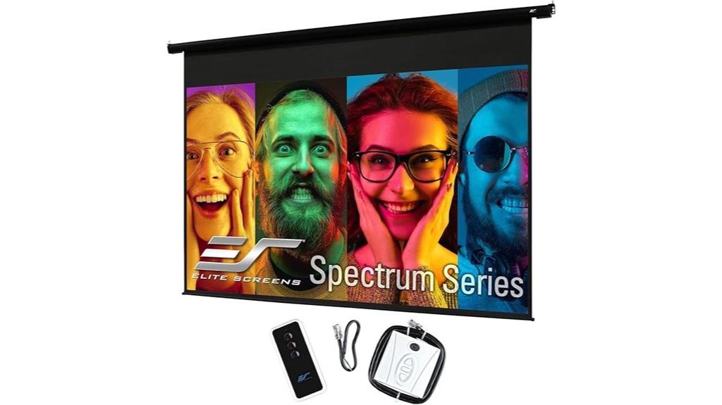 elite 84 inch electric screen