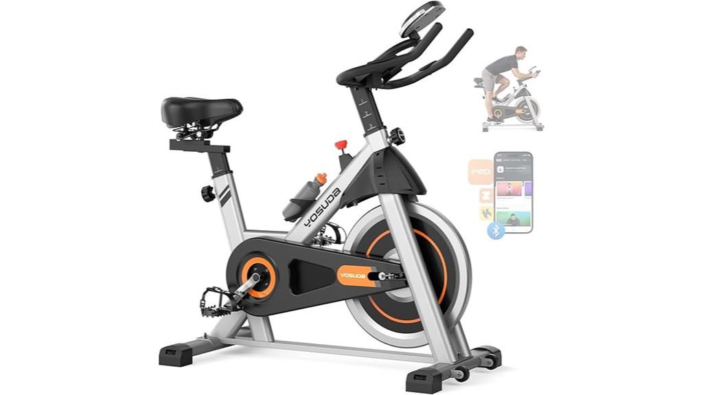 exercise bike with accessories
