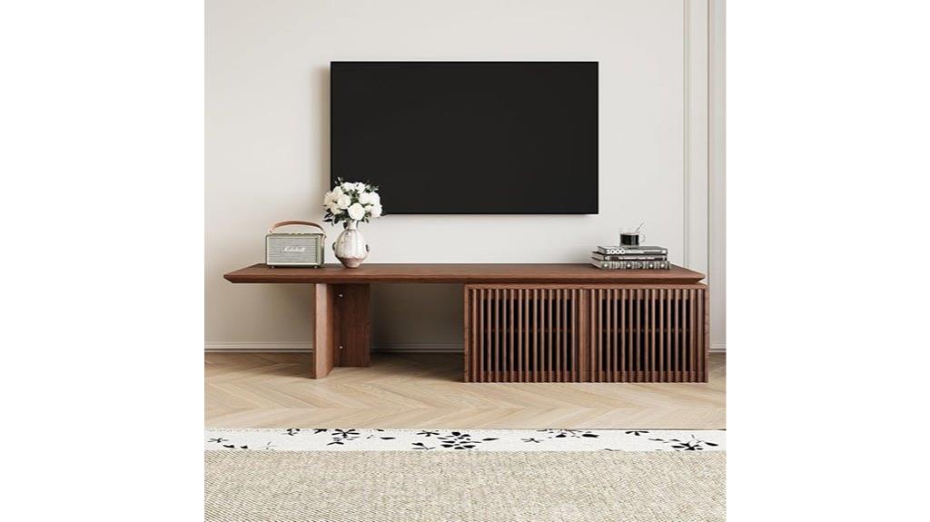 extendable tv stand with storage