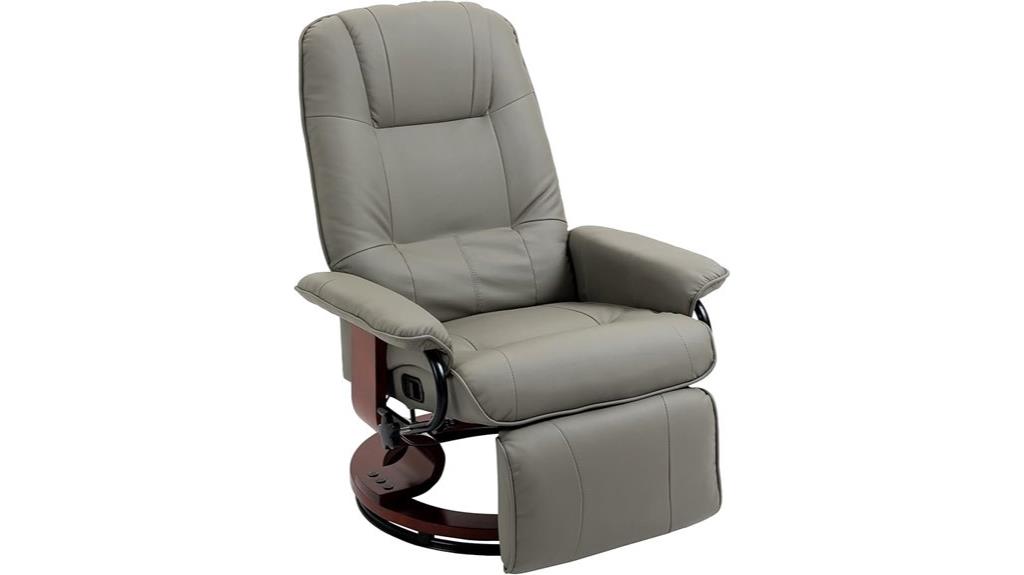 faux leather recliner chair