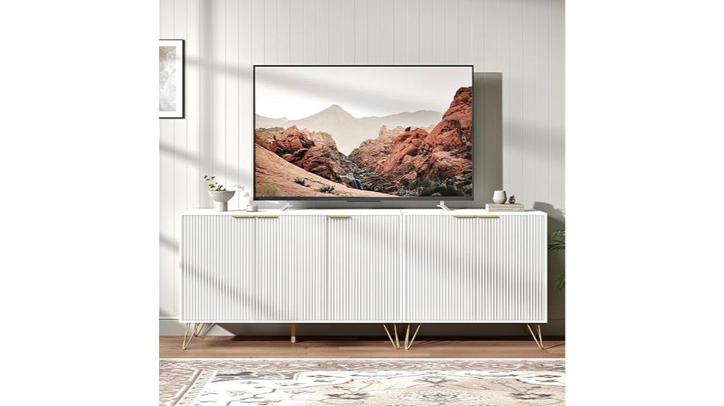 fluted stand for large tv
