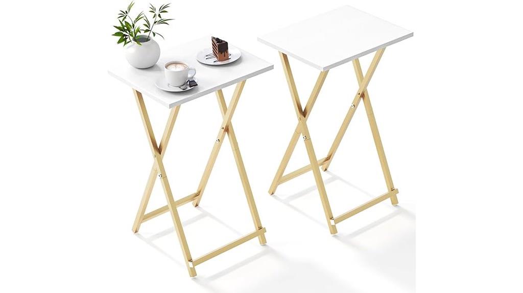 foldable tv tray set