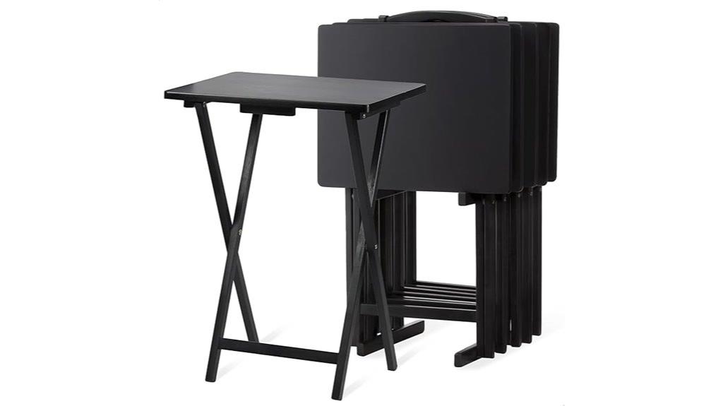 folding rectangular snack trays