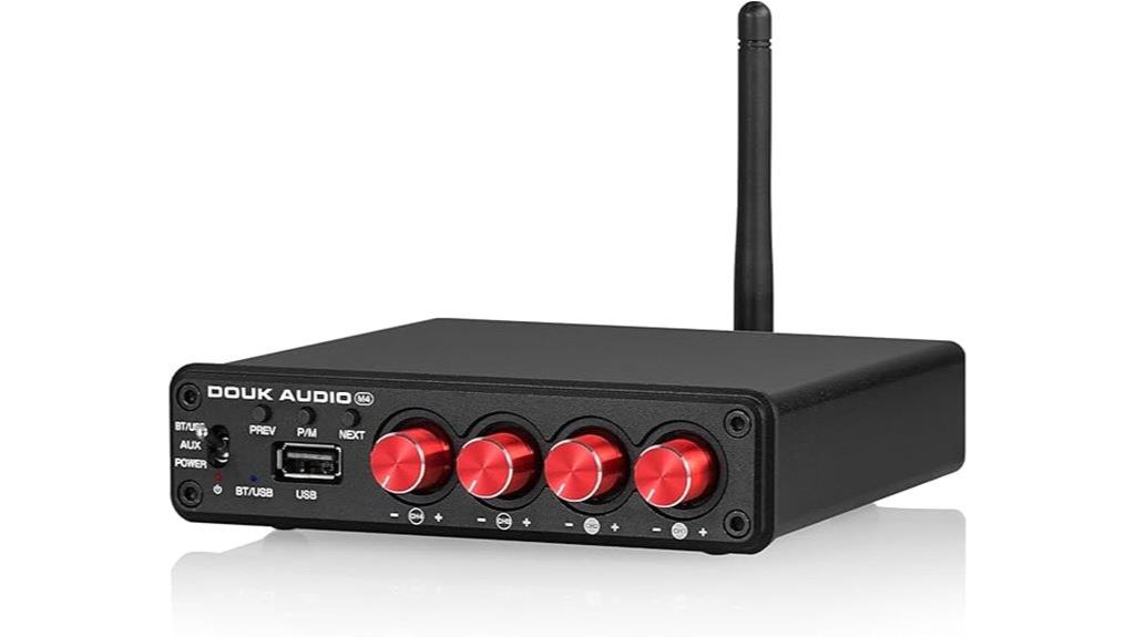 four channel bluetooth amplifier