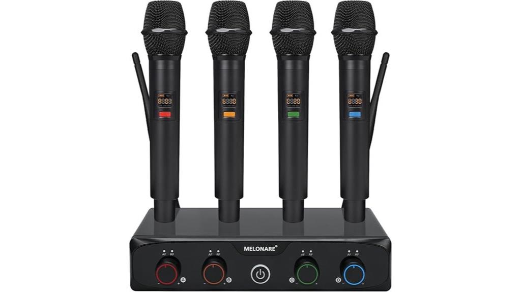 four channel wireless microphone