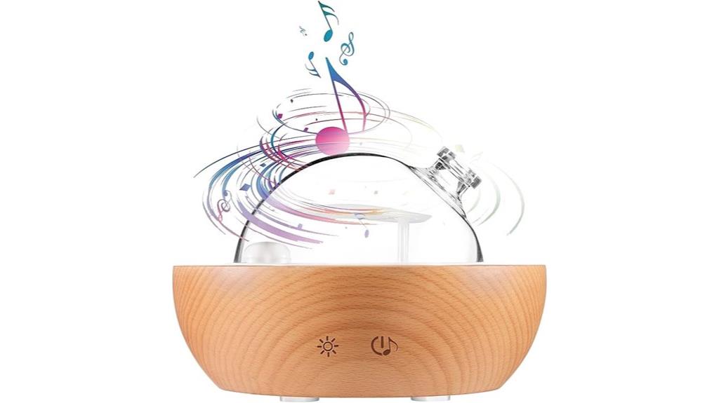 glass diffuser with bluetooth