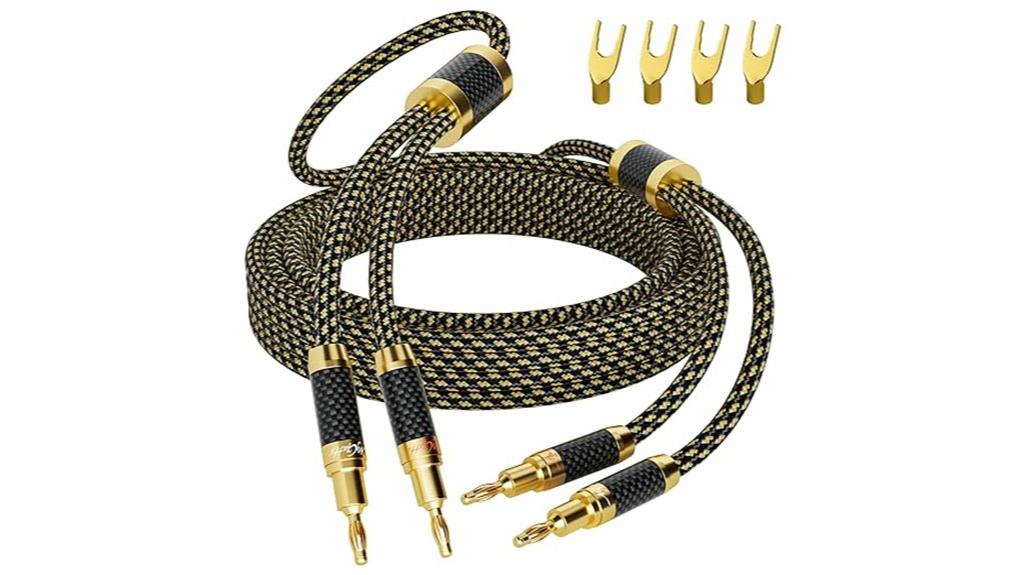 gold plated banana plug cables
