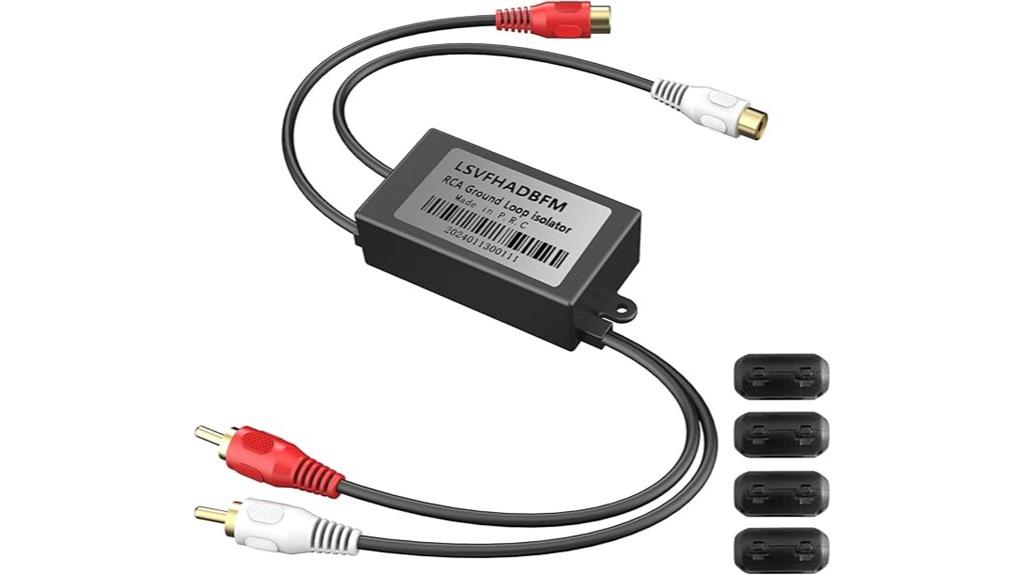 gold plated rca noise filter