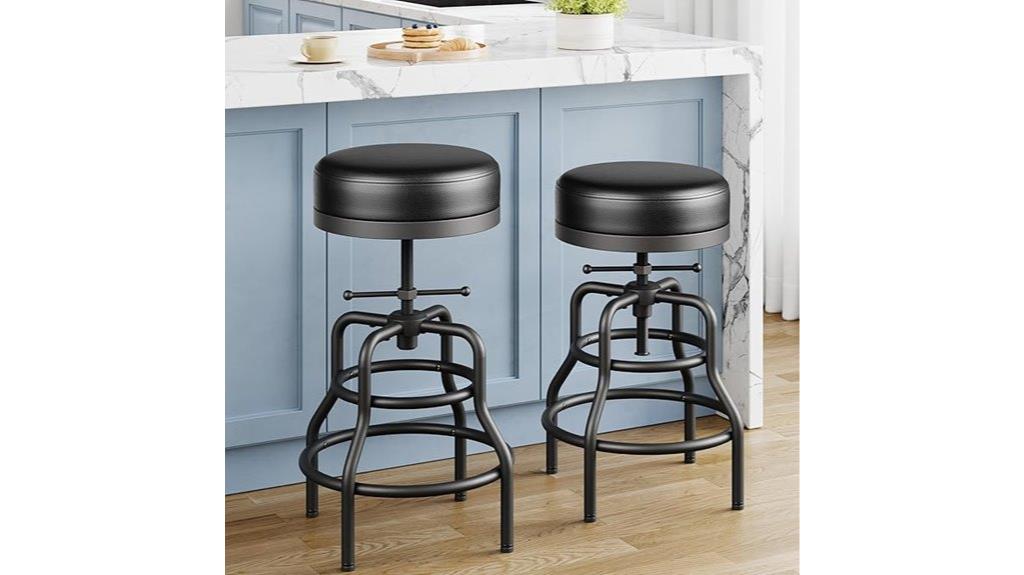 height adjustable swivel stools