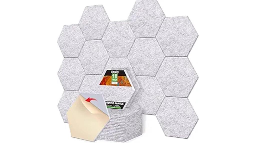 hexagon acoustic panel set