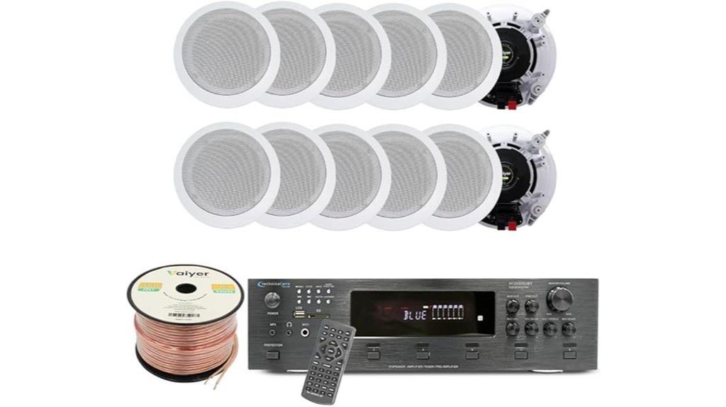 high power in wall audio