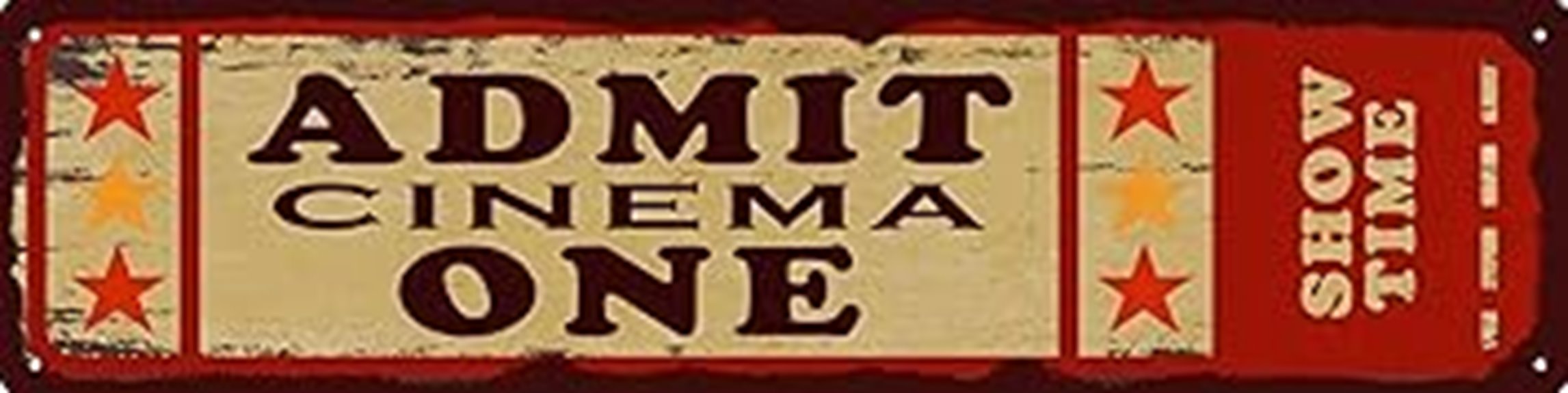 home cinema ticket decor