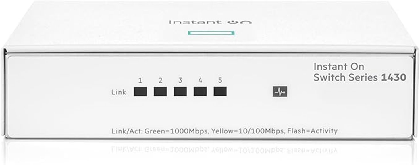 hpe 5 port ethernet switch