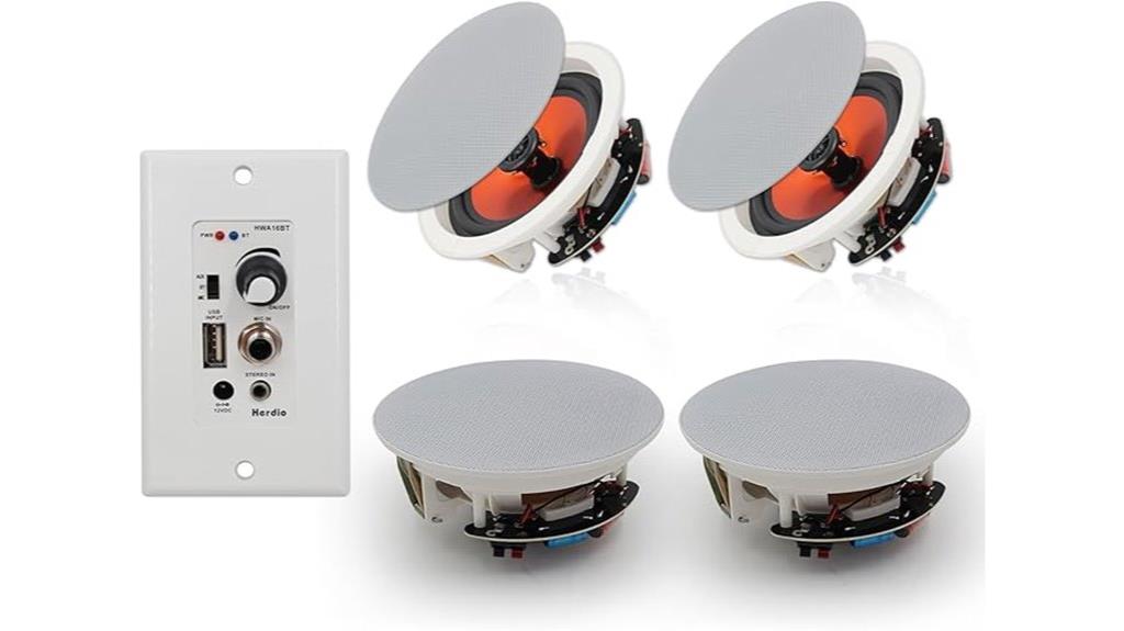 in wall bluetooth speaker system