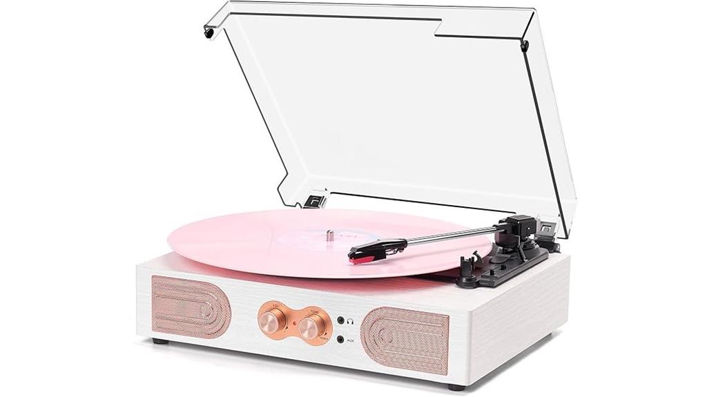 integrated speakers for vinyl