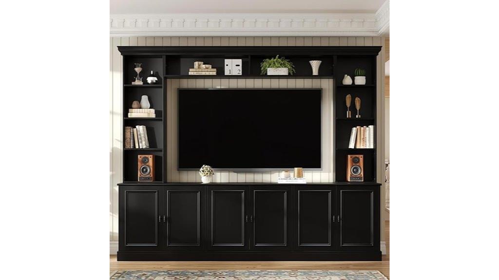 large entertainment wall set
