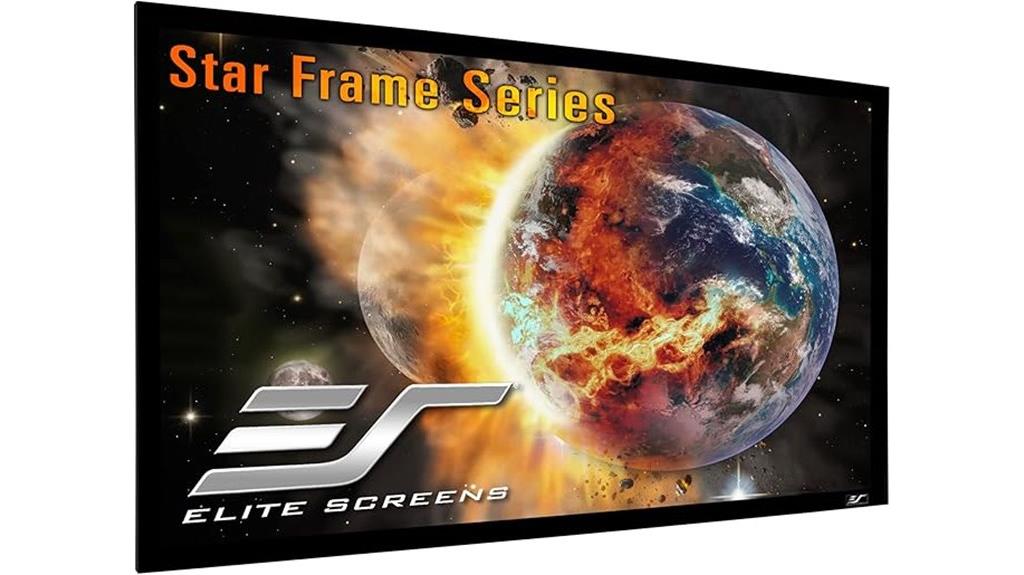 large fixed projector screen