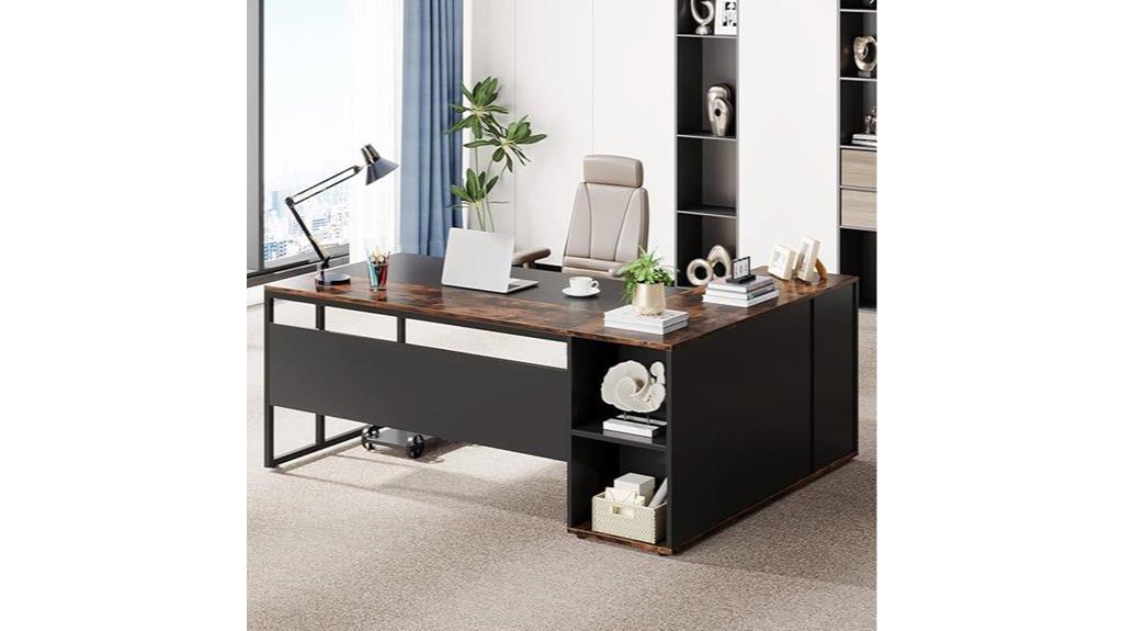 large l shaped office desk