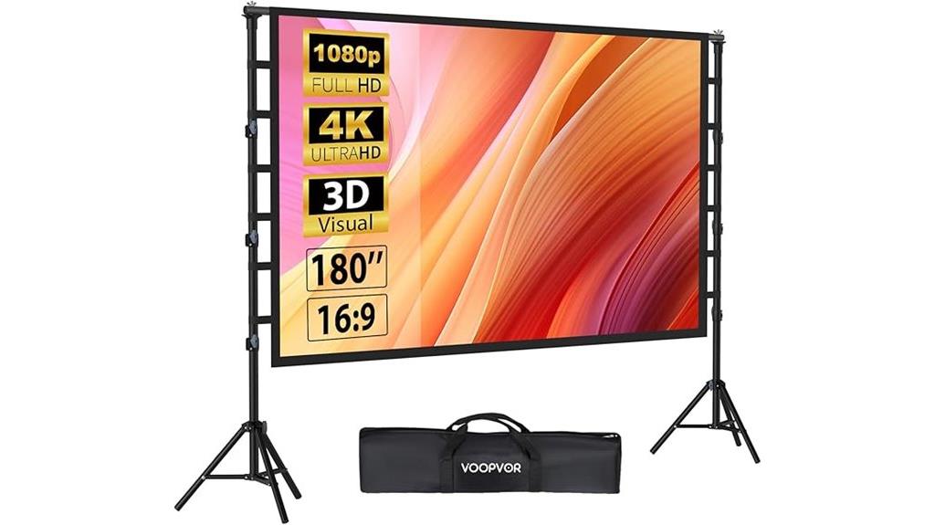 large outdoor projector screen