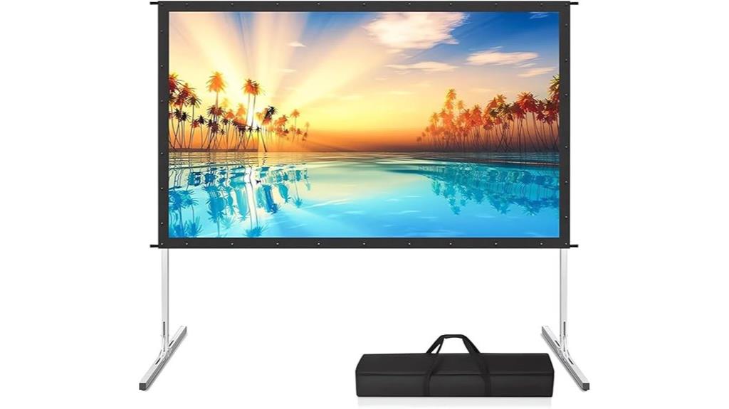 large portable projector screen