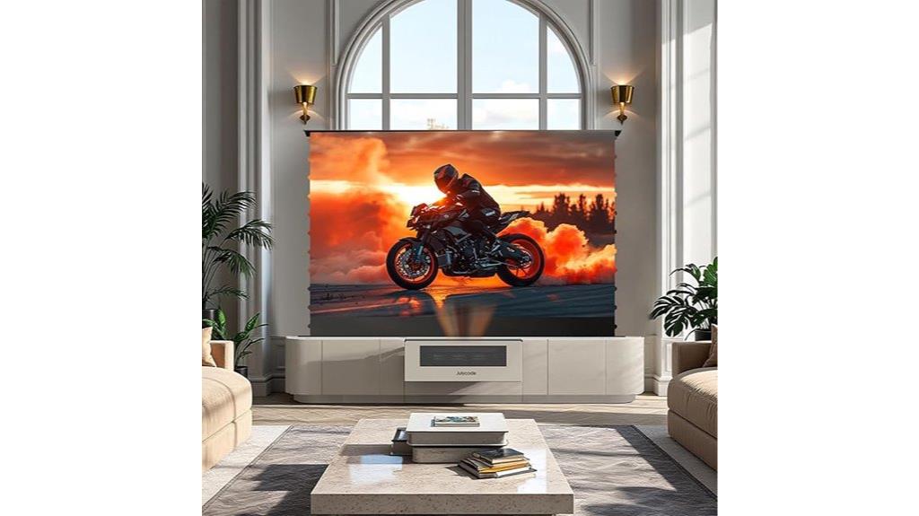 laser tv with floor screen