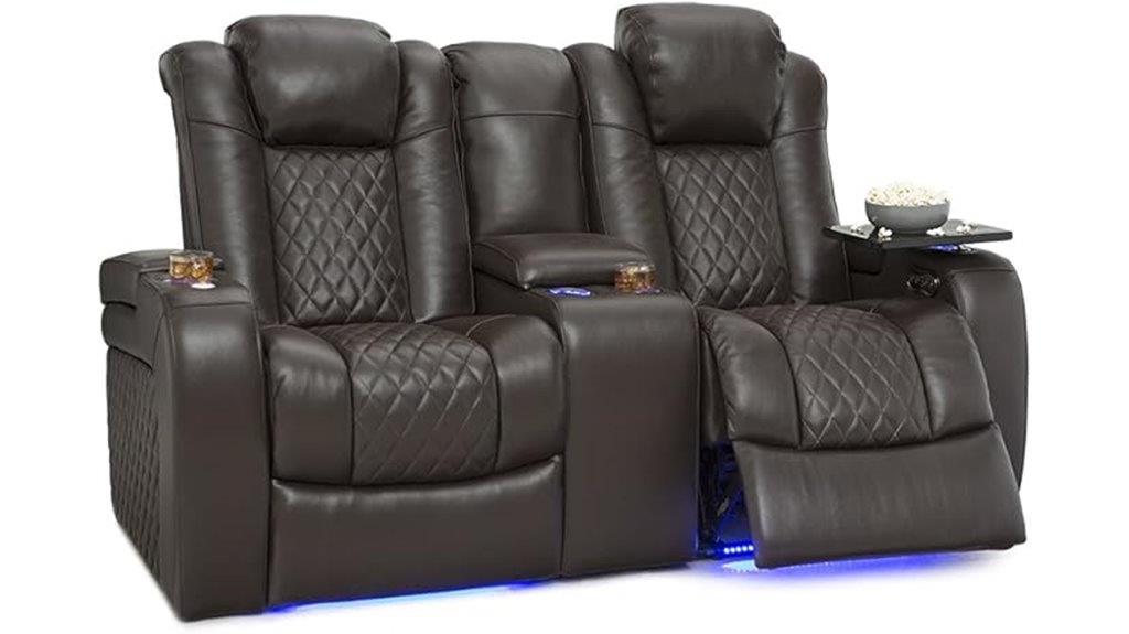 leather recliner with power