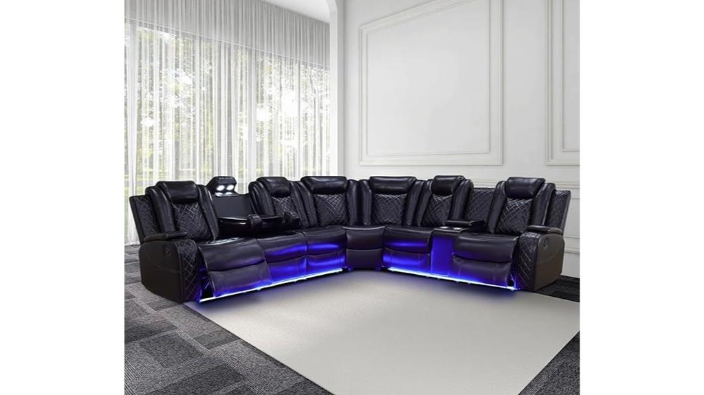 led lit power recliner