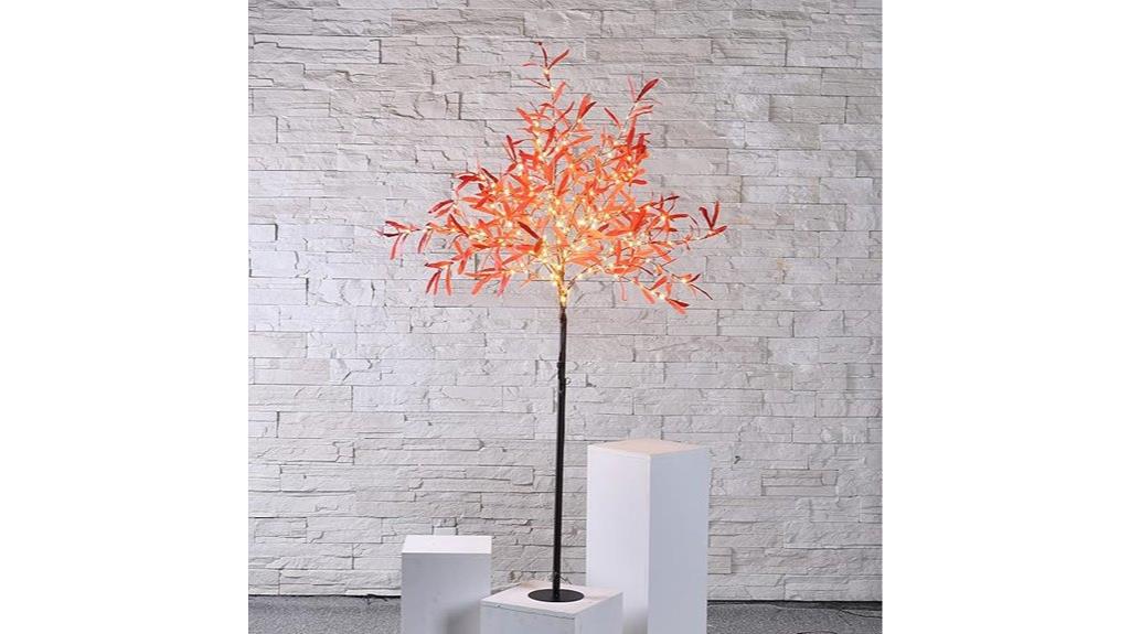 lighted olive tree decor