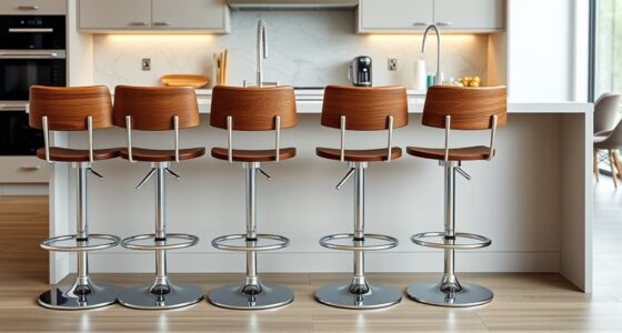 luxury adjustable bar stools