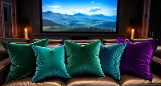 luxury cinema pillow sets