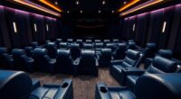 luxury curved theater seating