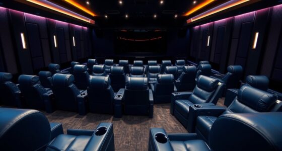 luxury curved theater seating