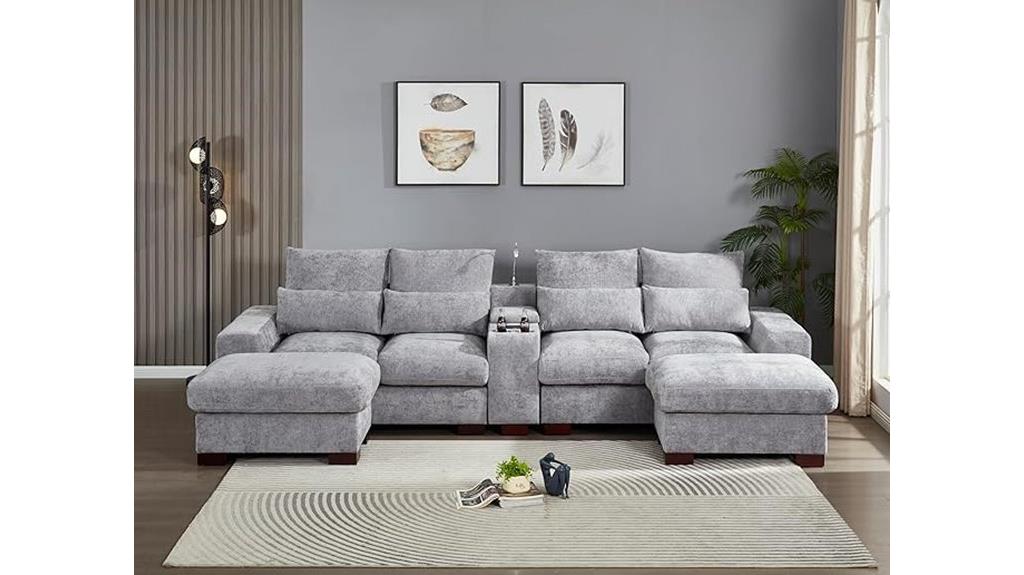 luxury grey sectional sofa