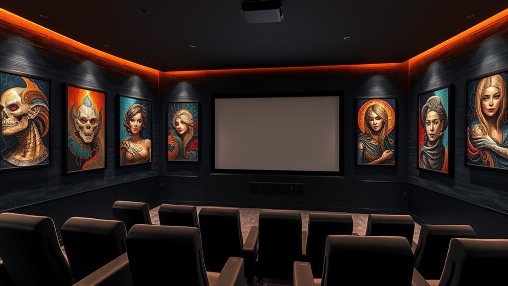 luxury home cinema art