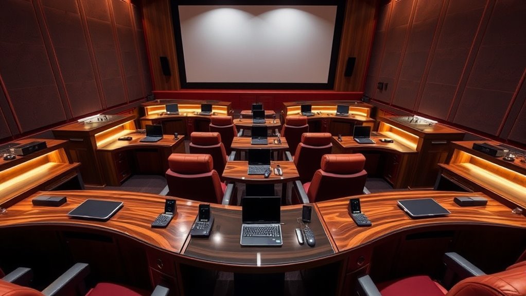 luxury home theater desks