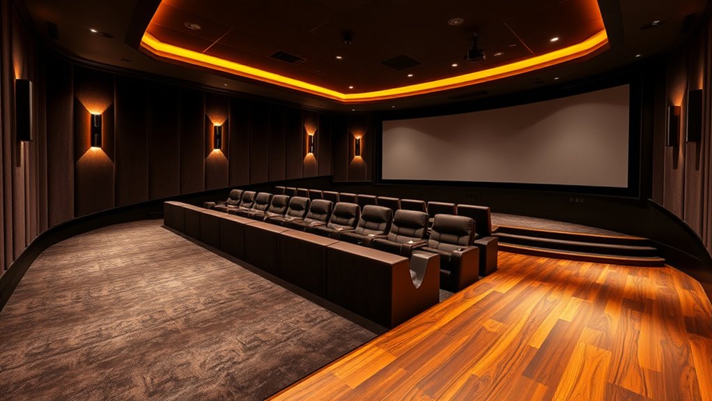 luxury home theater flooring