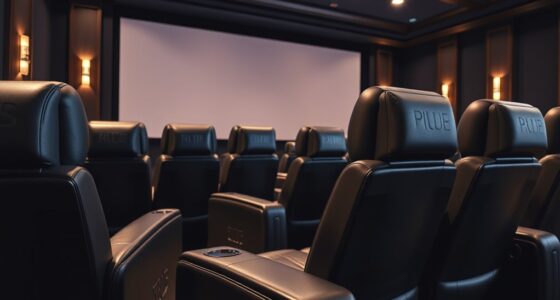 luxury leather home theater seating
