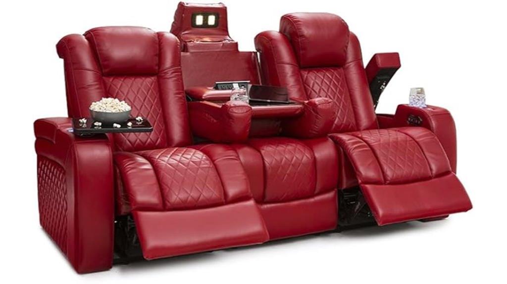 luxury leather theater seating