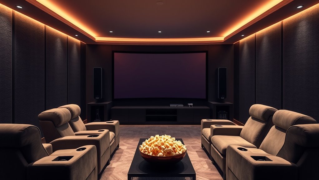 luxury multi screen home theater
