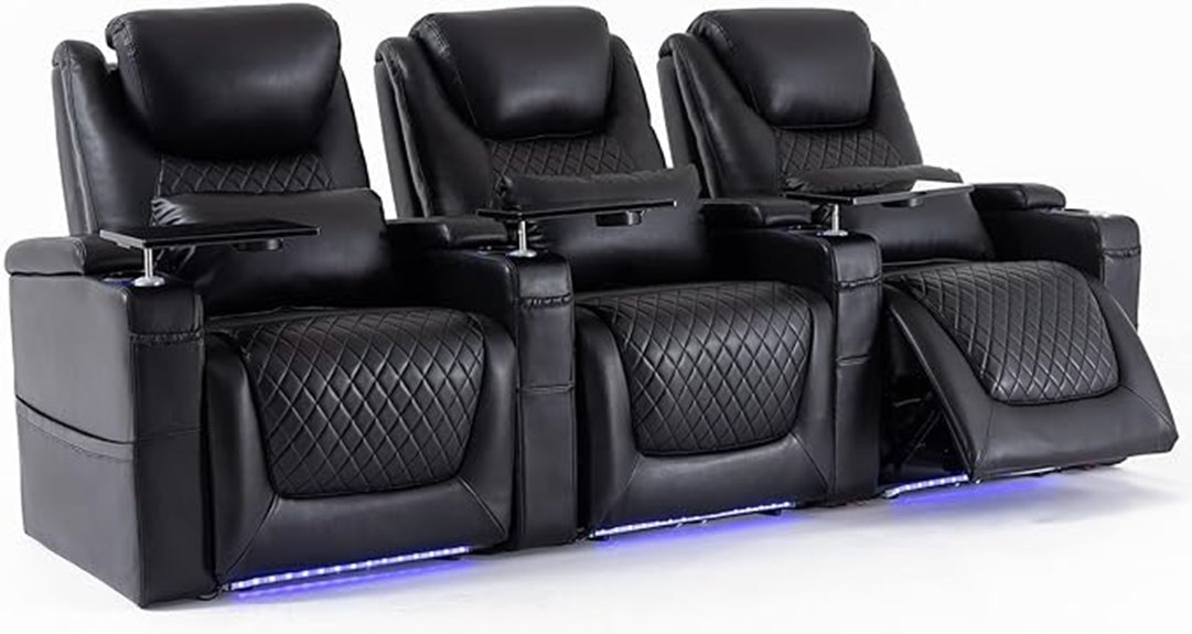 luxury reclining theater chair