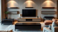 luxury soundbar stands