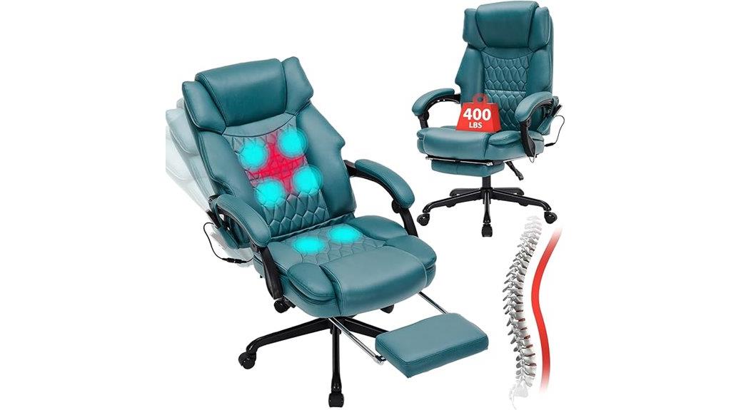 massage chair with footrest