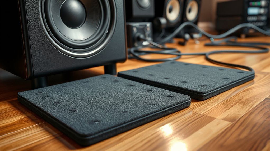 material size vibration absorption